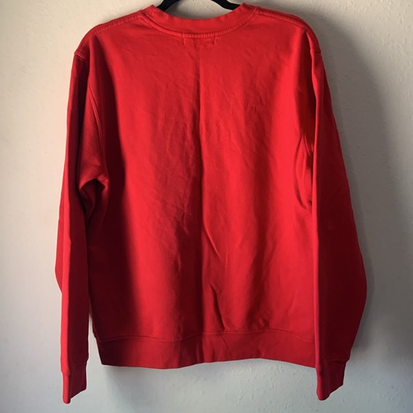 WNRS Red White Crew Neck Pullover Large Sweater - Picture 5 of 7